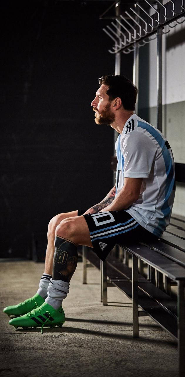 Messi 2021 Argentina Kit Wallpaper