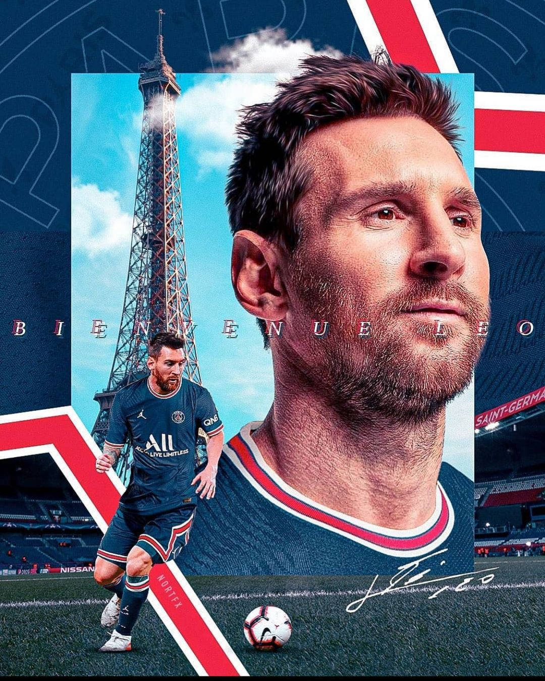 Messi Psg Poster Wallpaper