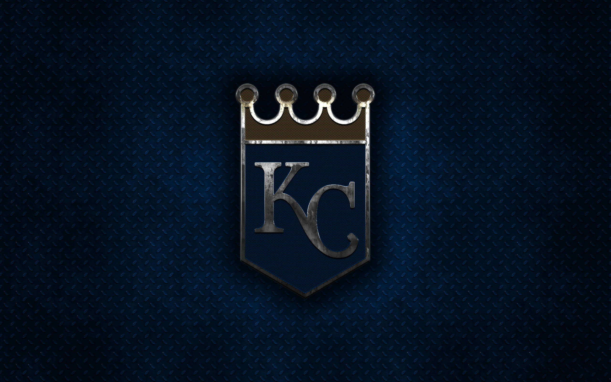 Metallic Blue Kansas City Royals Wallpaper