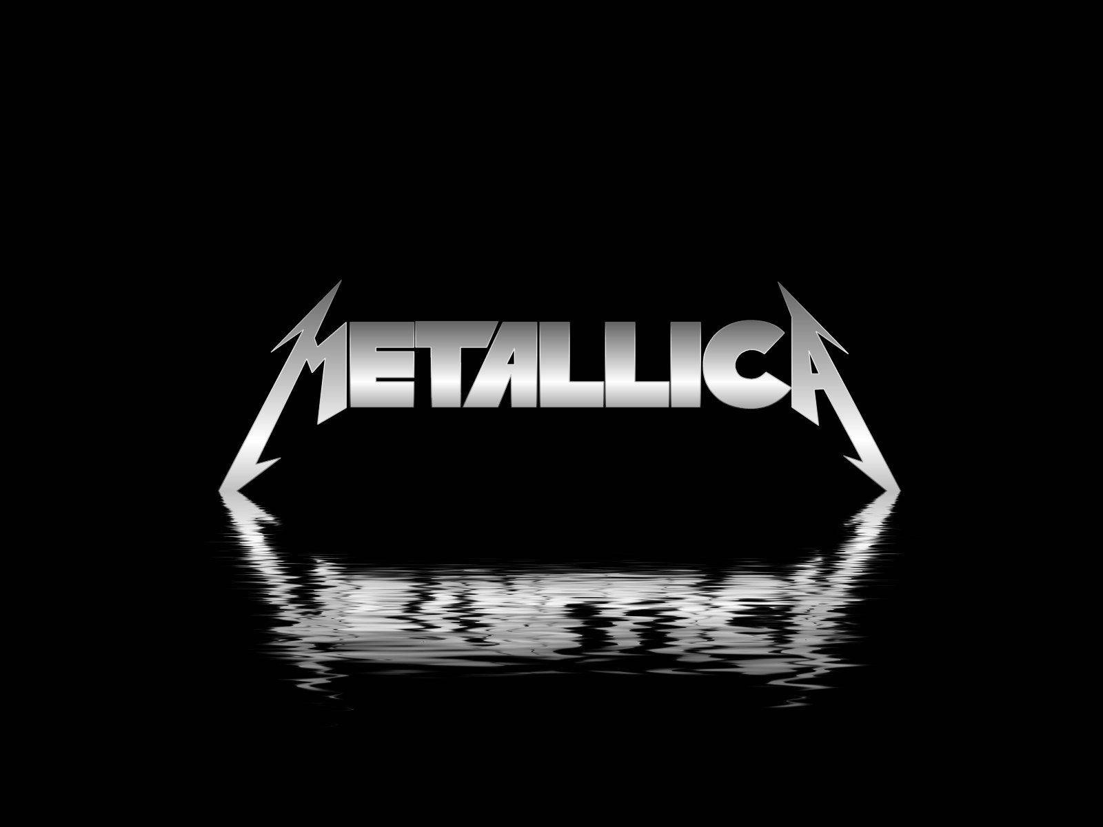 Metallica Logo Reflection Wallpaper