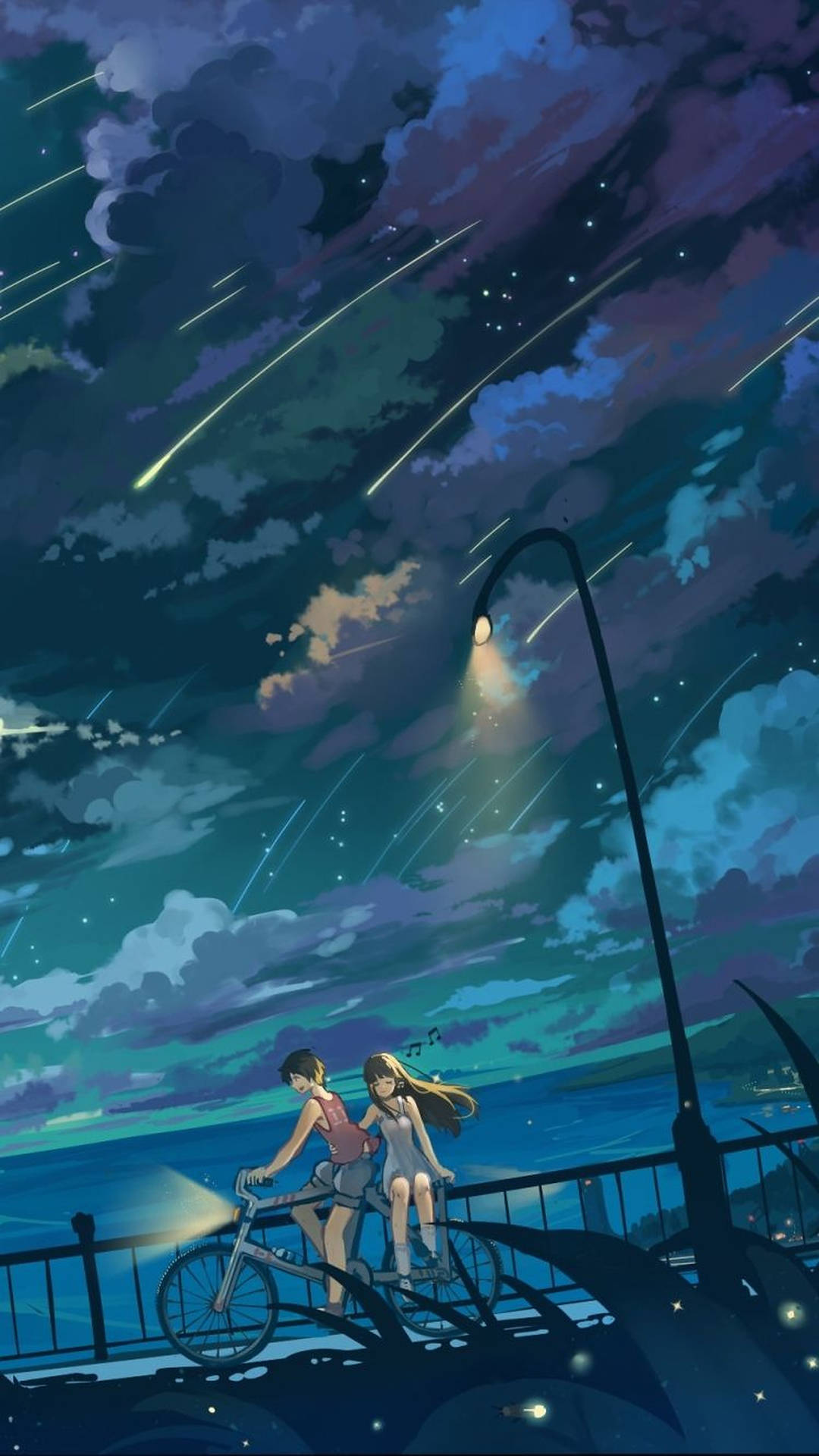 Your Name falling meteorite poster anime frame 13x19-Inch SoulAbiti