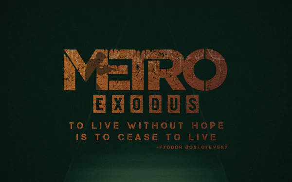 Metro Exodus Green Graphic Promo 3440x1440 Wallpaper