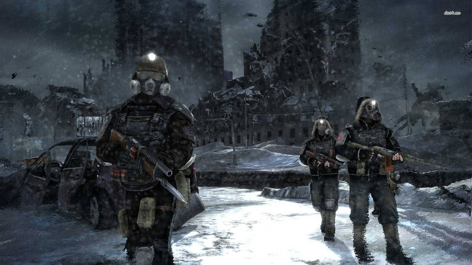 Metro Last Light Redux Characters Weapons Wallpaper