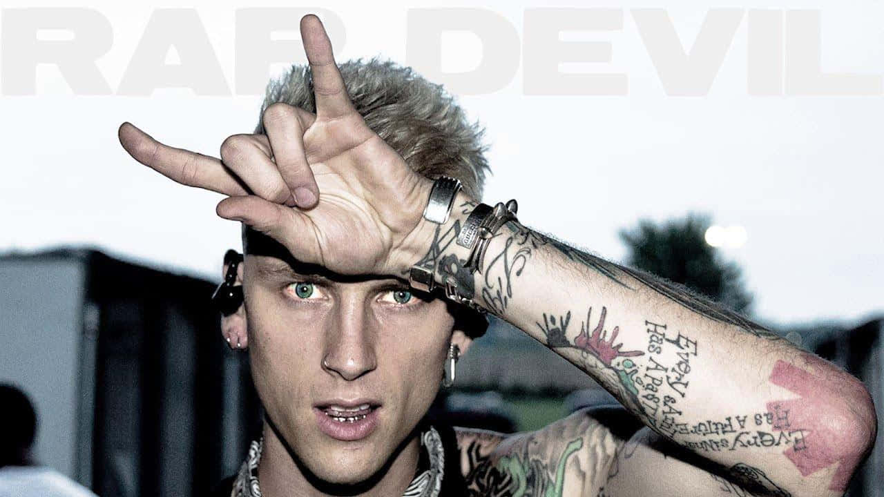 Mgk With I Love You Gesture Wallpaper