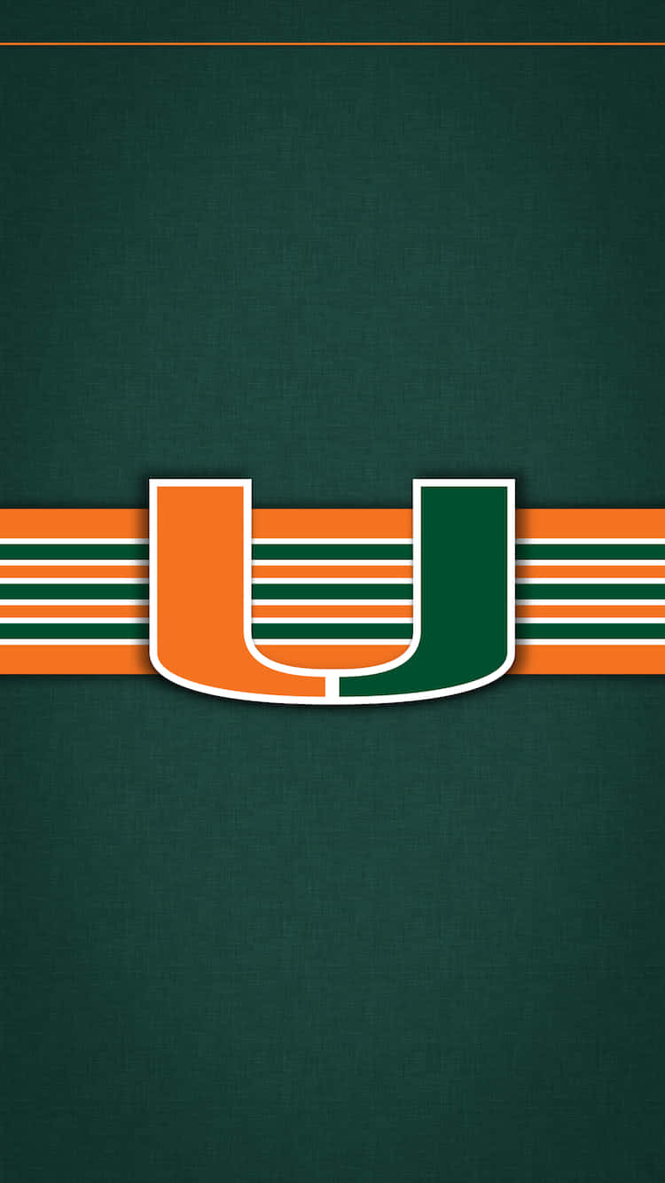 Miami Hurricanes Logo Simple Green Wallpaper