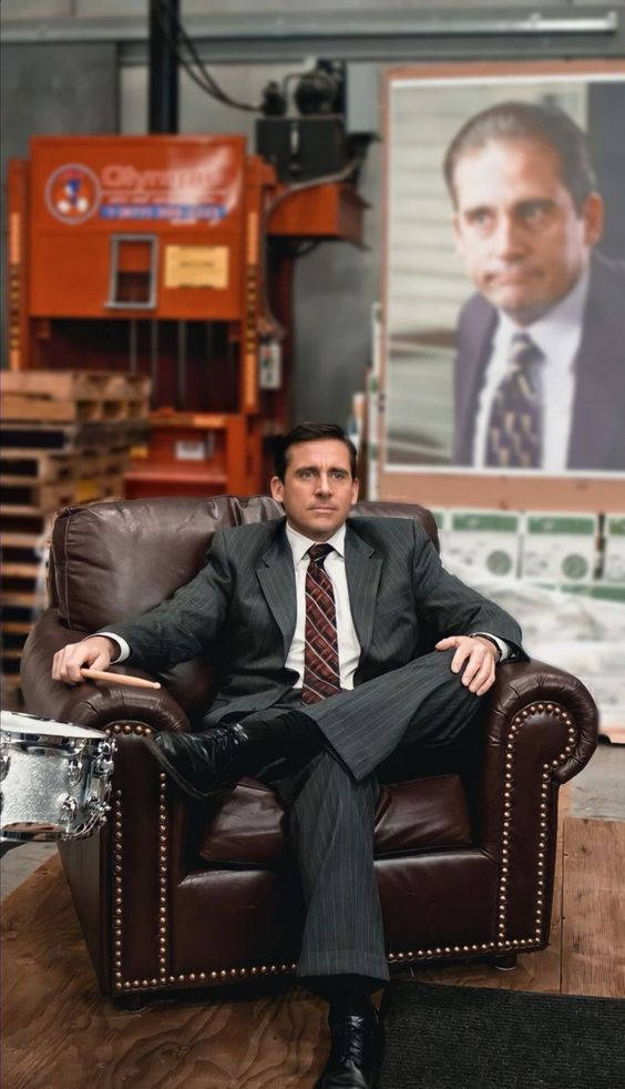 Michael Armchair The Office Iphone Wallpaper