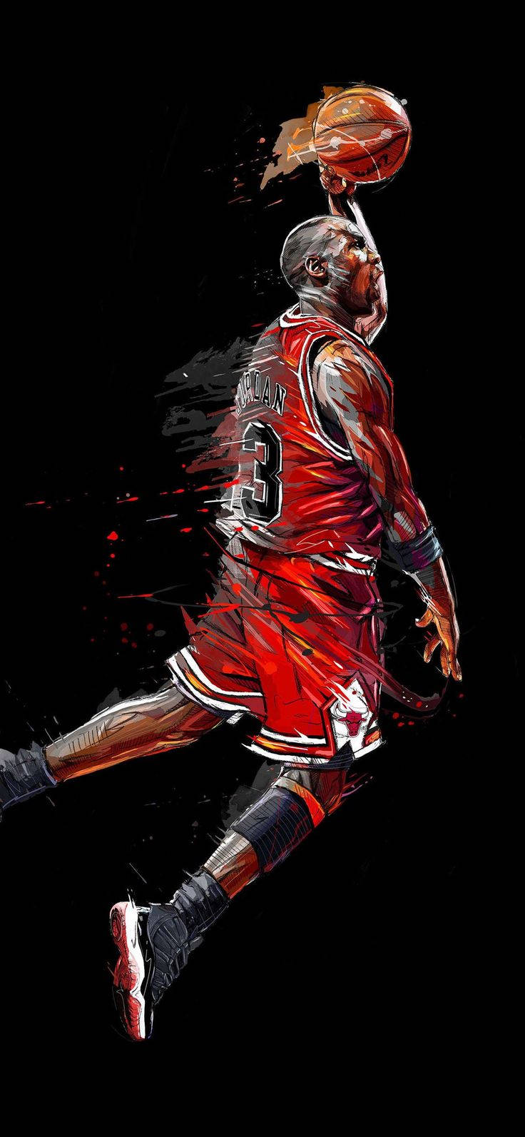 Michael Jordan Artwork Cool Basketball Iphone Wallpaper