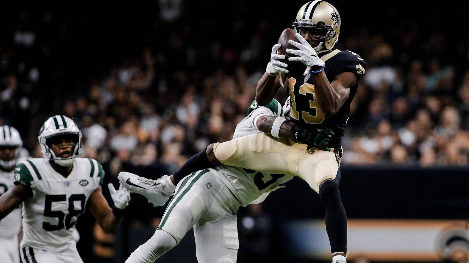 Michael Thomas Tackled Catch Wallpaper