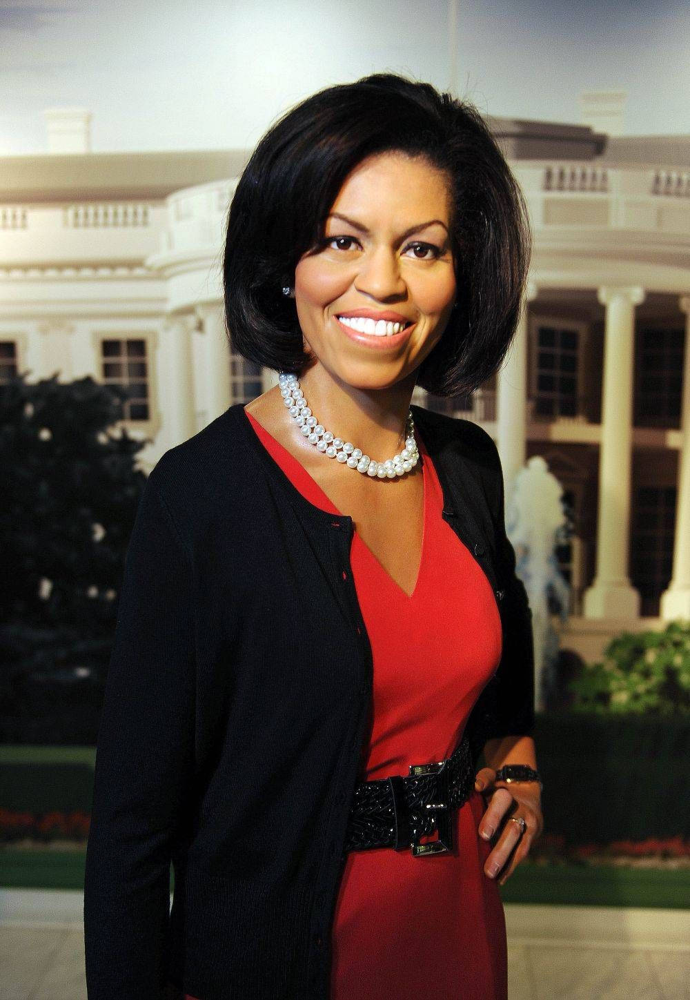Michelle Obama Wax Figure Wallpaper