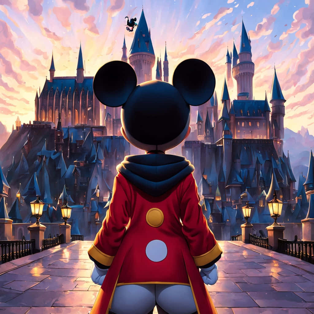 Mickey Magic Castle Fantasy Wallpaper