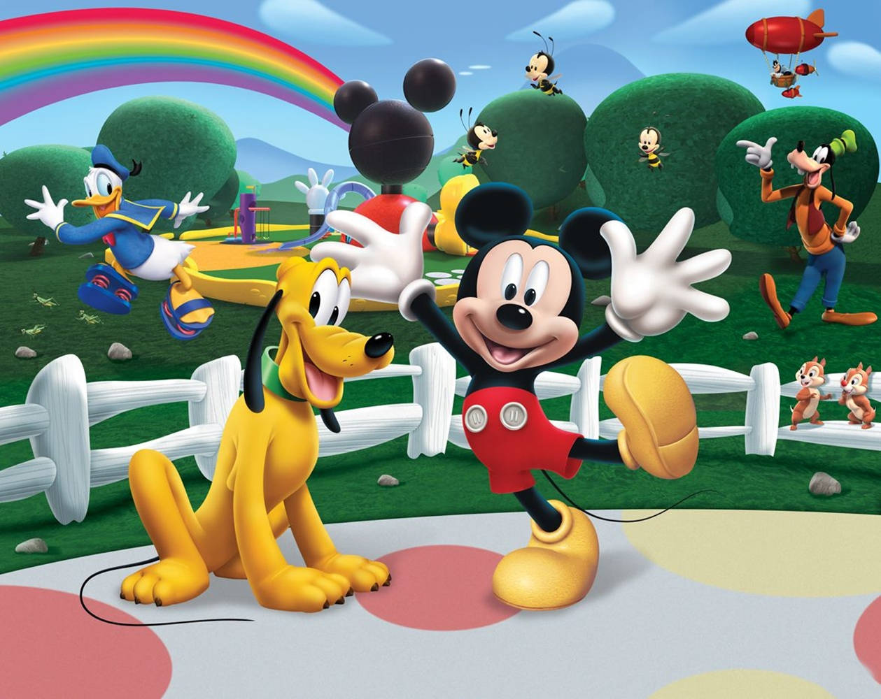 Mickey Mouse Clubhouse Park Fun Wallpaper
