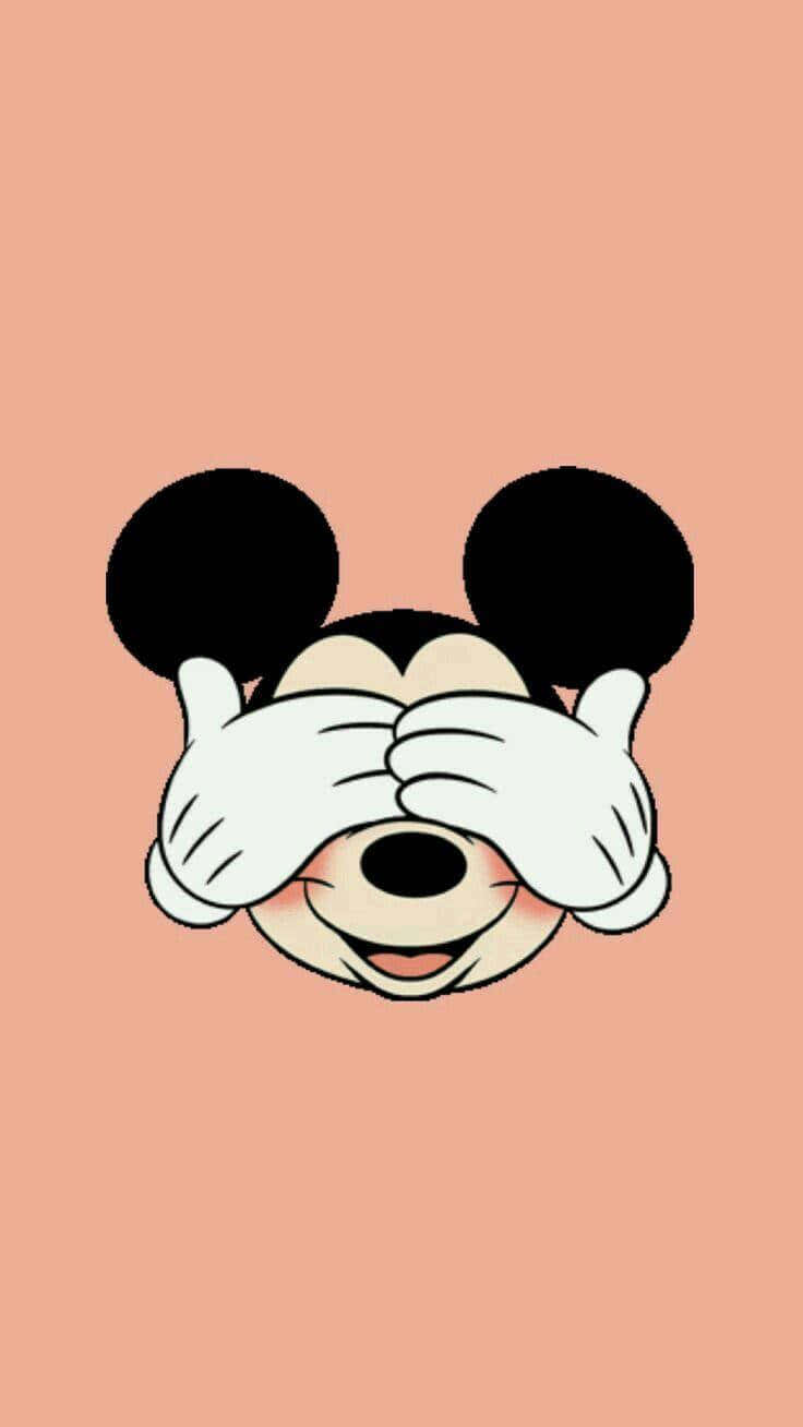 Mickey_ Mouse_ Covering_ Eyes Wallpaper