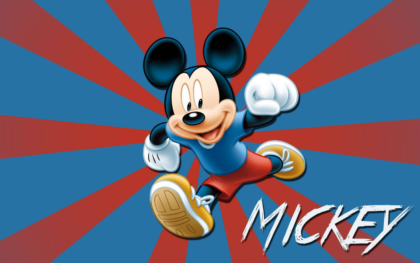 Mickey Mouse Disney Abstract Rays Wallpaper