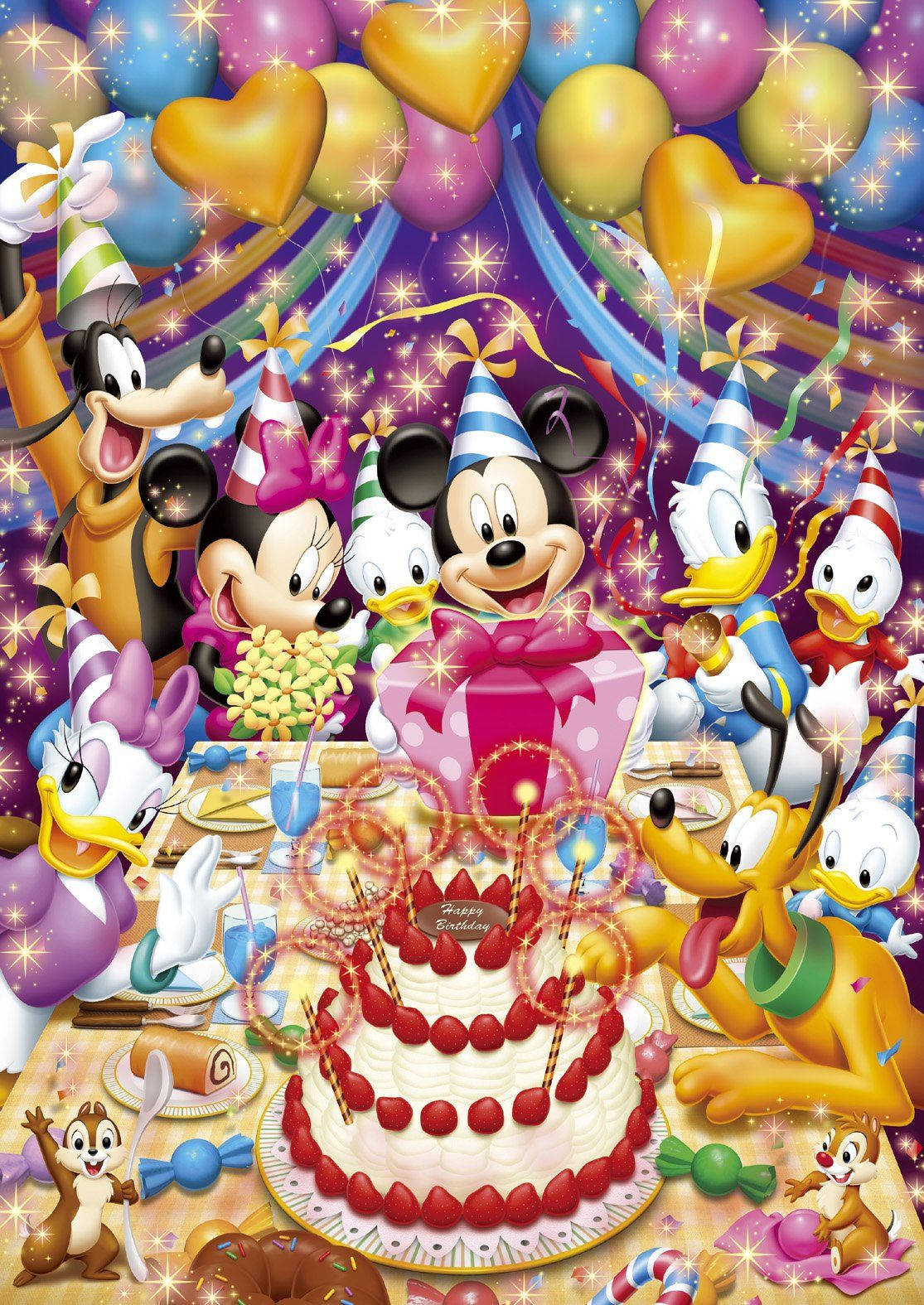 Mickey Mouse Glamorous Birthday Wallpaper