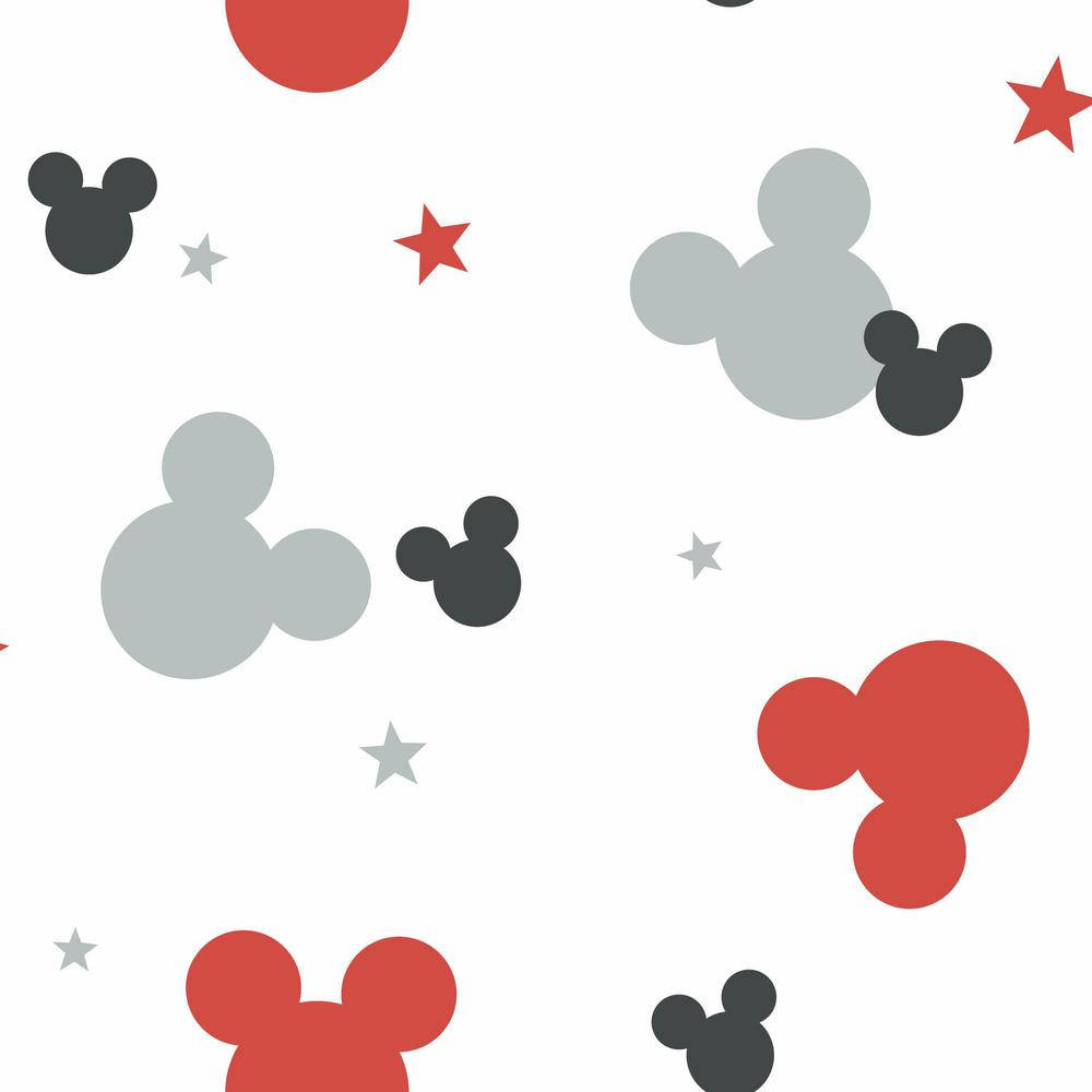 Mickey Mouse Head Pattern Wallpaper
