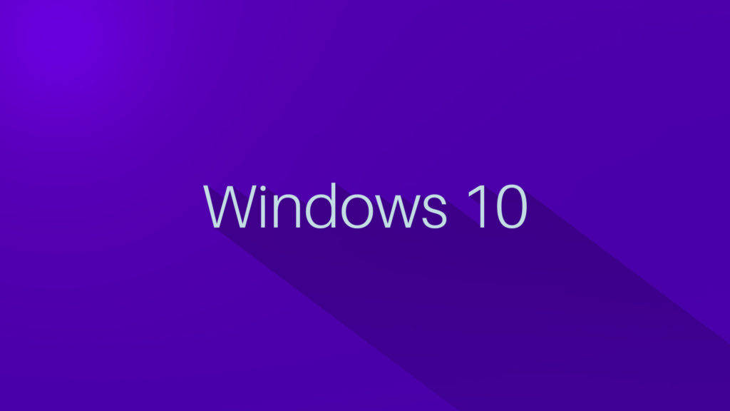 Microsoft Windows 10 Purple Desktop Wallpaper