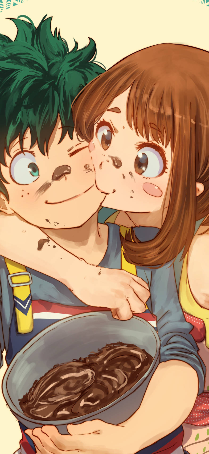 Download free Midoriya And Uraraka My Hero Academia Iphone Wallpaper -  MrWallpaper.com