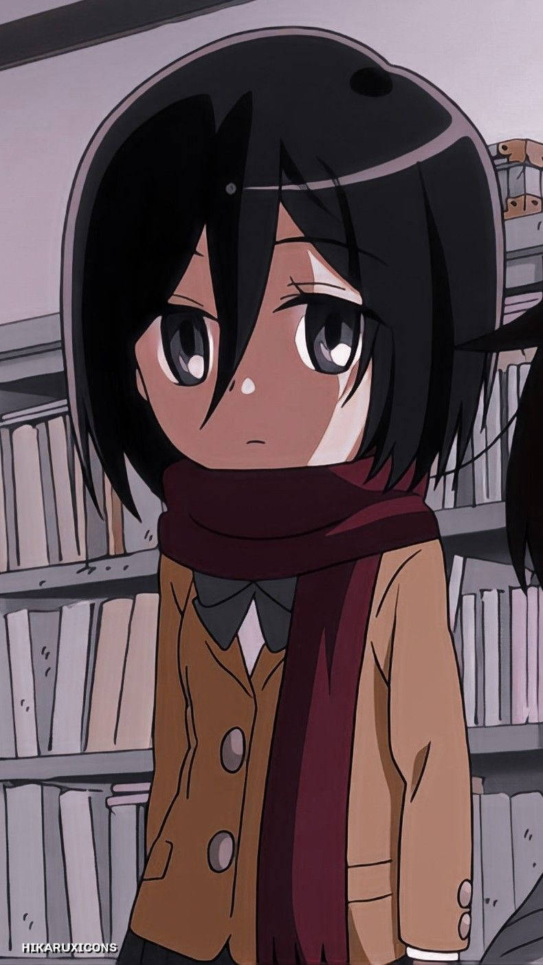 Mikasa Cute Aot Junior High Wallpaper