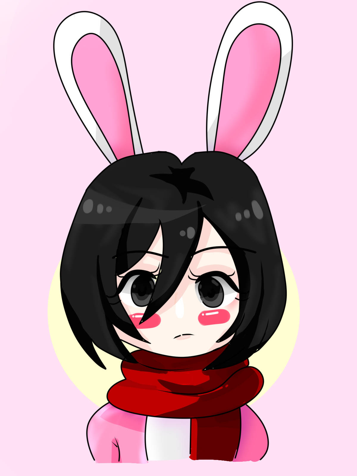 Mikasa Cute Bunny Ears Wallpaper