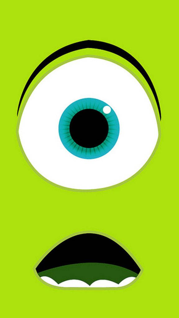 Mike From Monsters Inc Minimalist Art Wallpaper