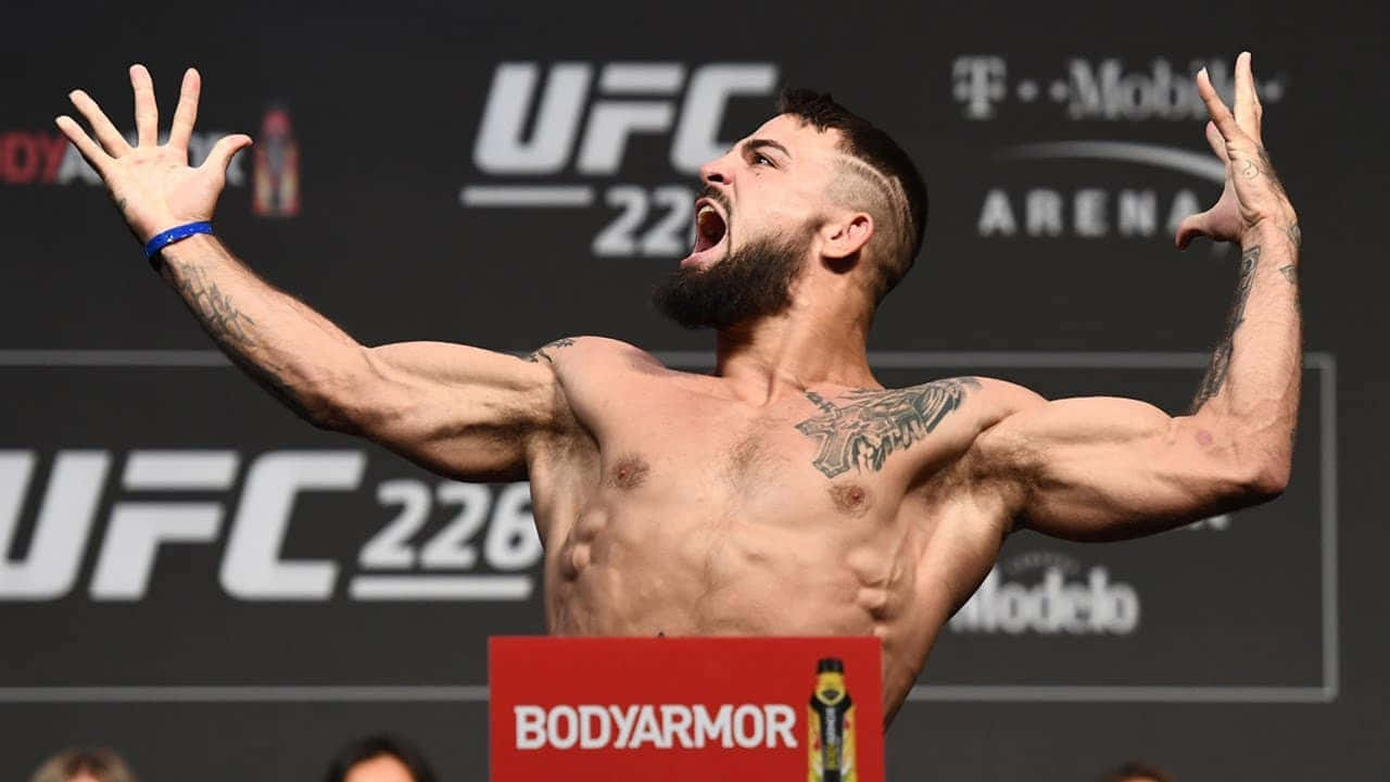 Mike Perry U F C Weigh In Roar Wallpaper