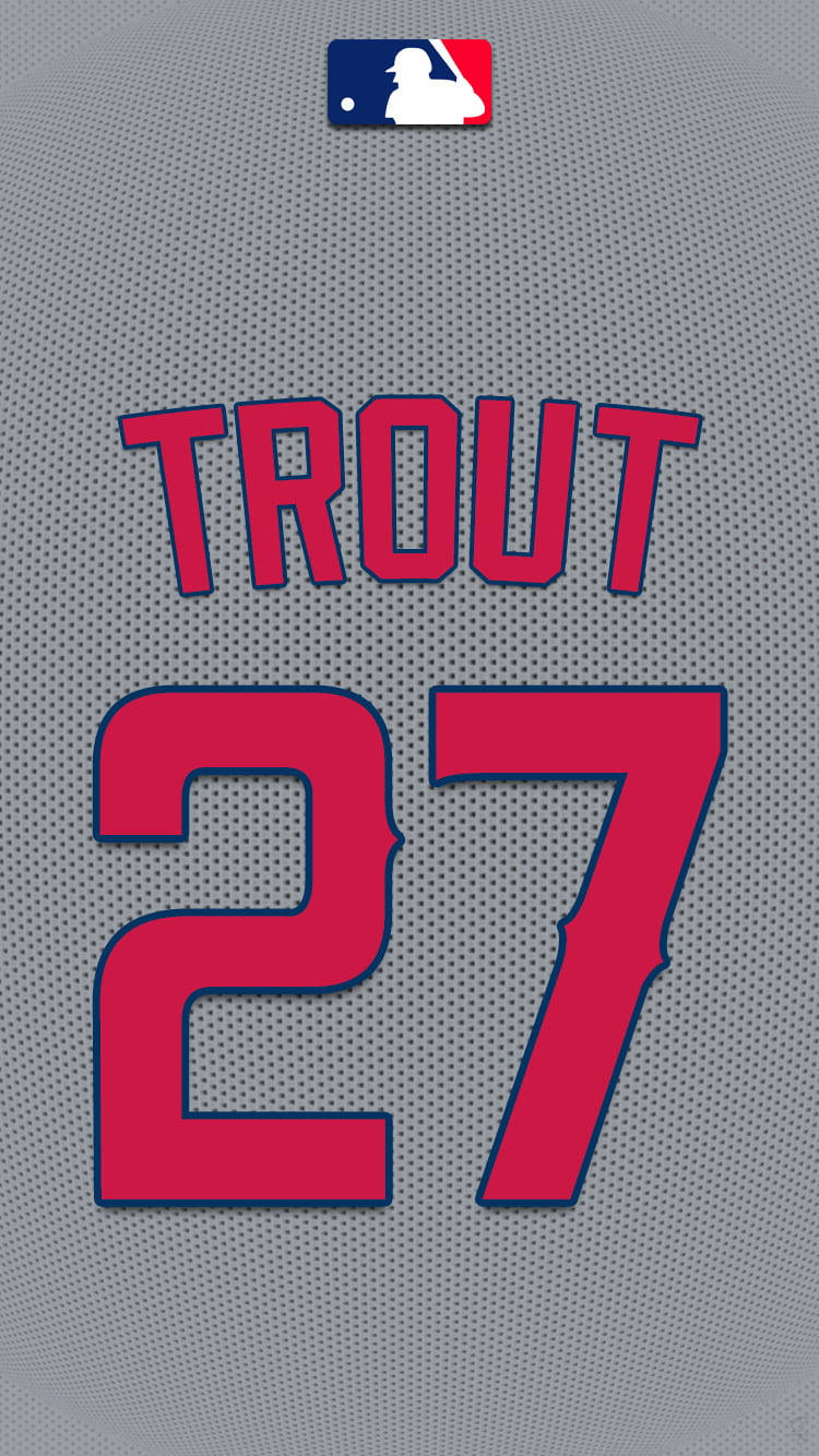 Mike Trout Gray Jersey Wallpaper