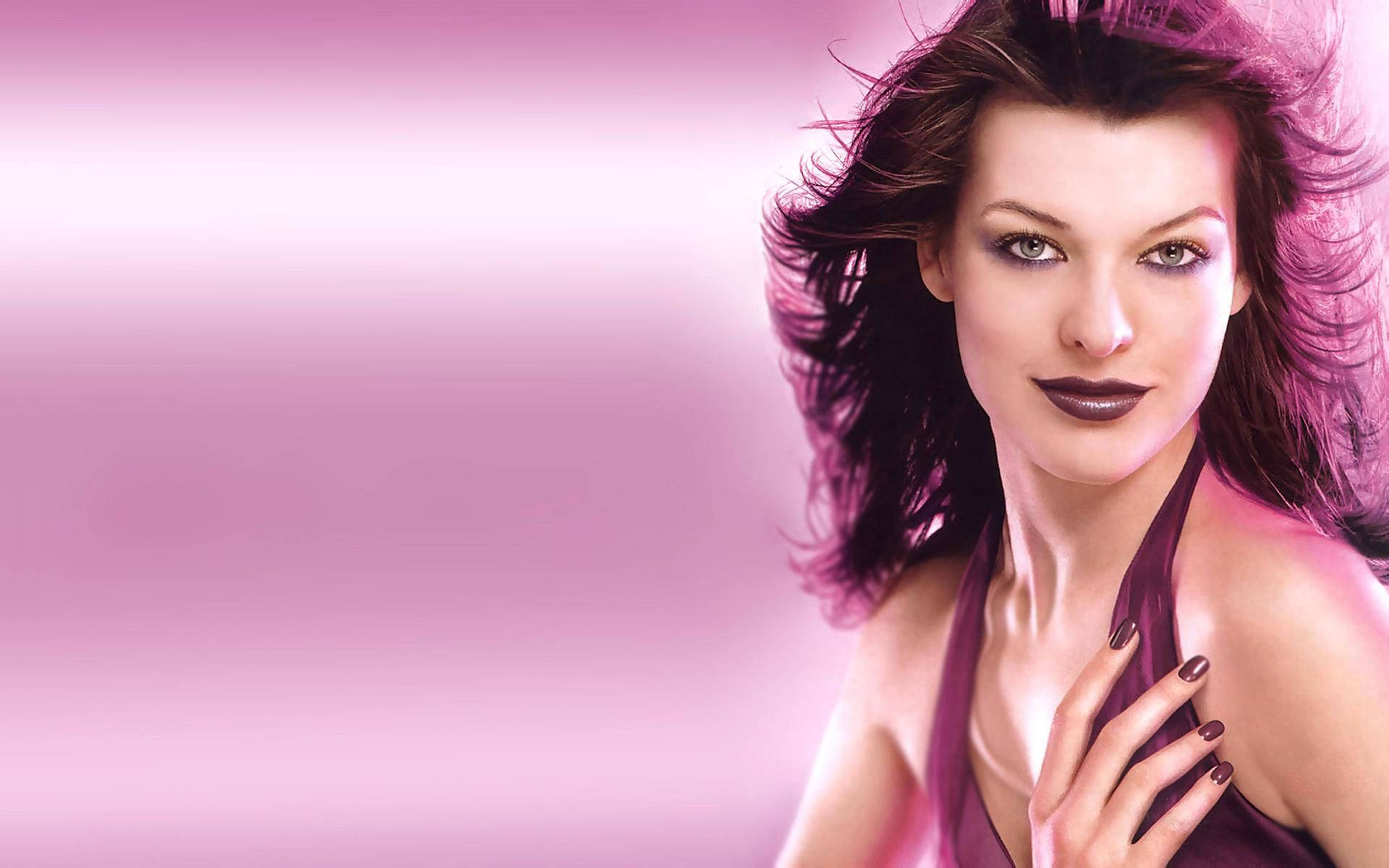 Download free Milla Jovovich Actress Edit Violet 2000s Wallpaper -  MrWallpaper.com