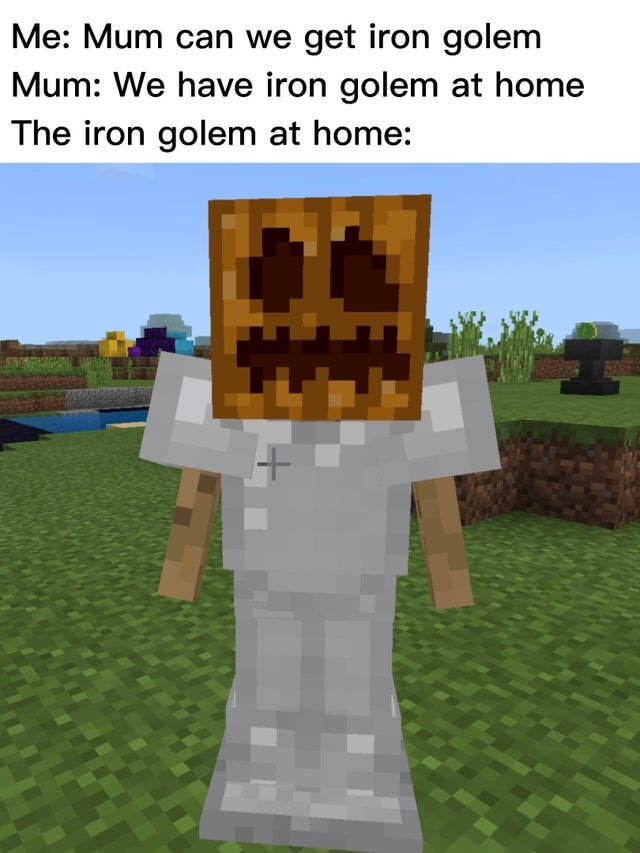 Minecraft Meme Iron Golem Wallpaper