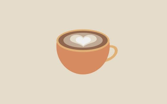 Minimalist Aesthetic Cup Of Cappuccino Wallpaper