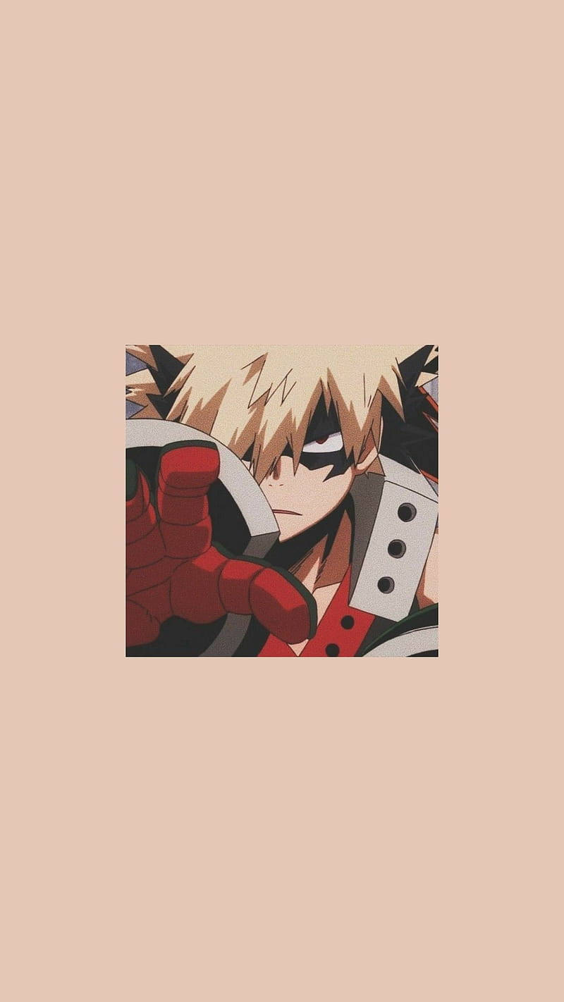 Minimalist Anime Phone Bakugou Wallpaper