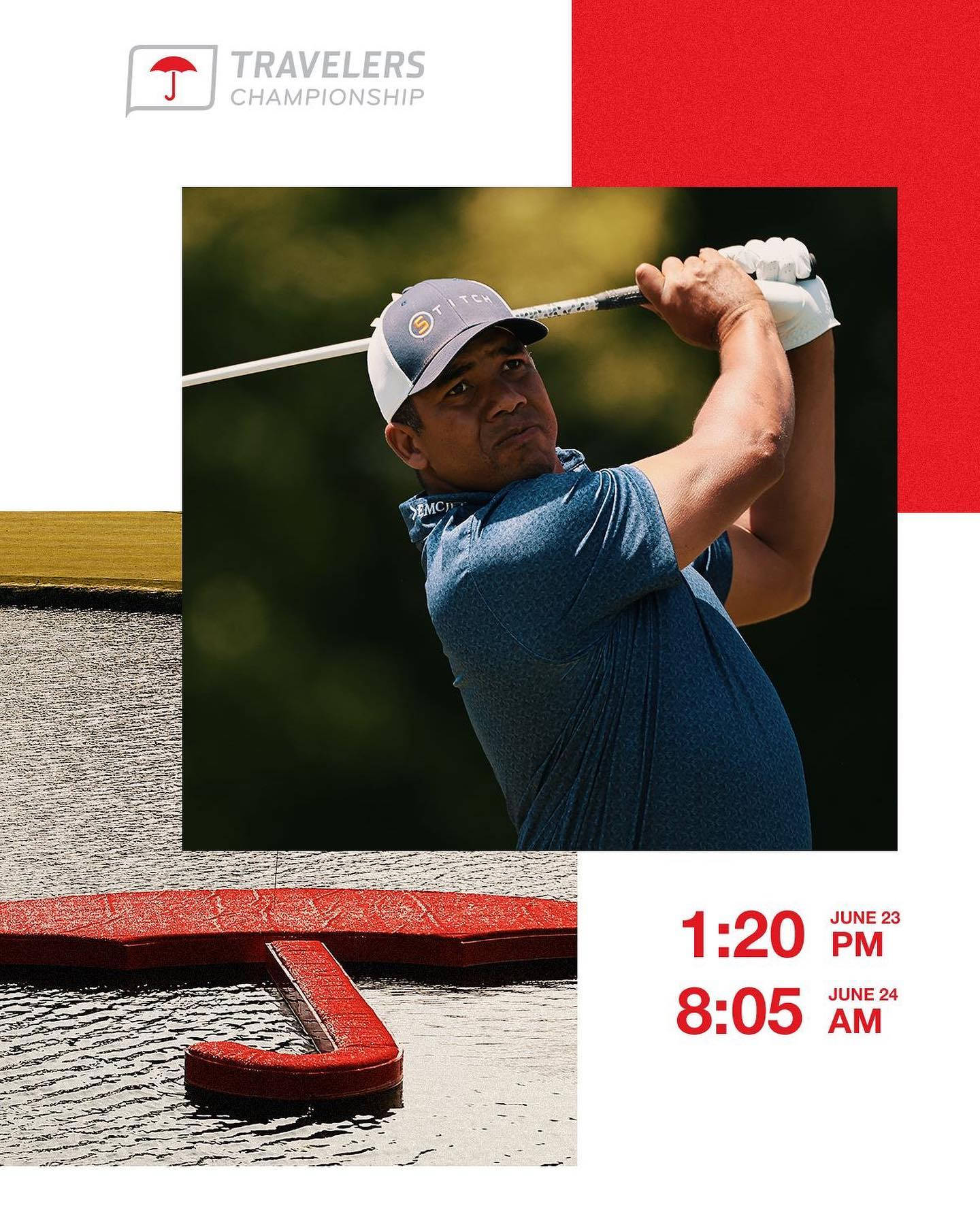 Minimalist Jhonattan Vegas Golf Match Poster Wallpaper