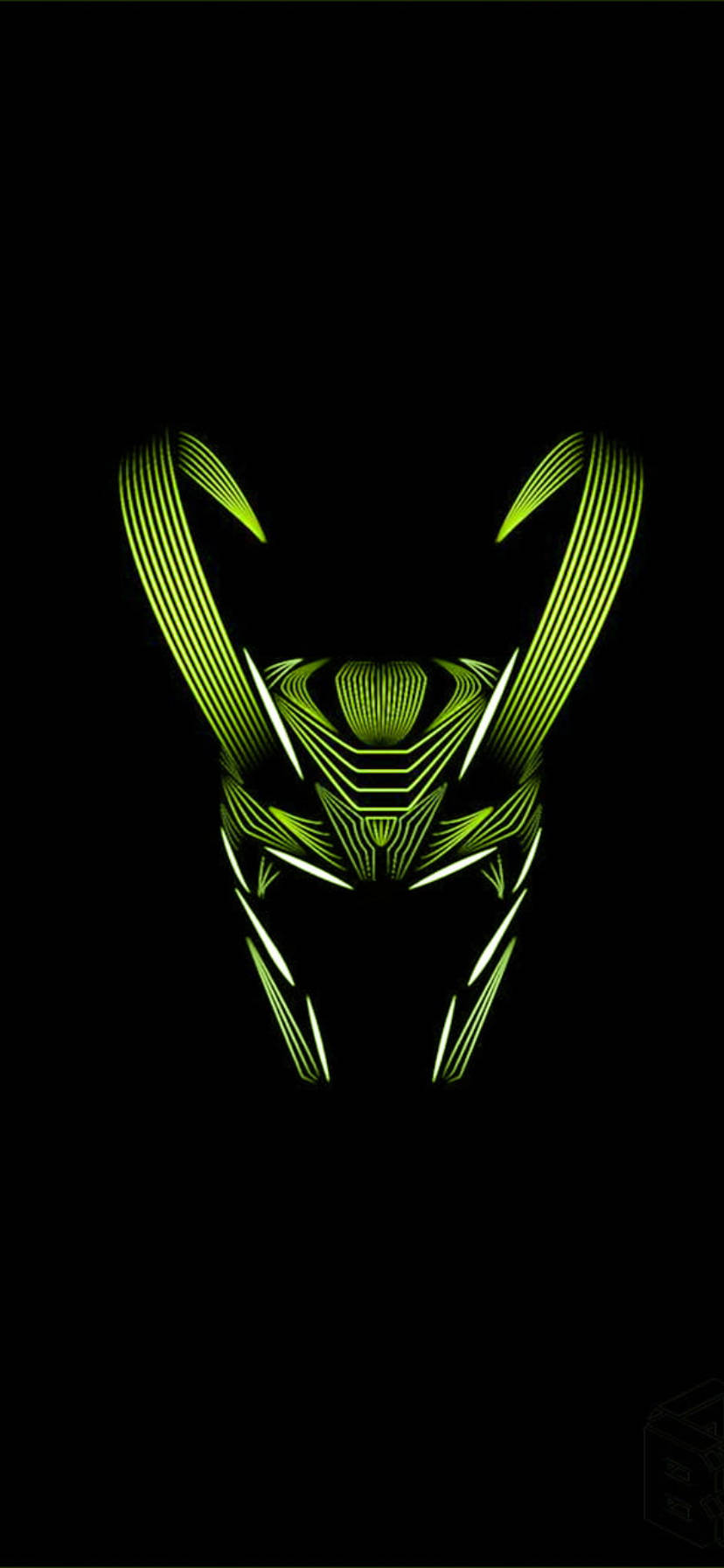 Minimalist Loki Helmet Marvel Iphone Xr Wallpaper