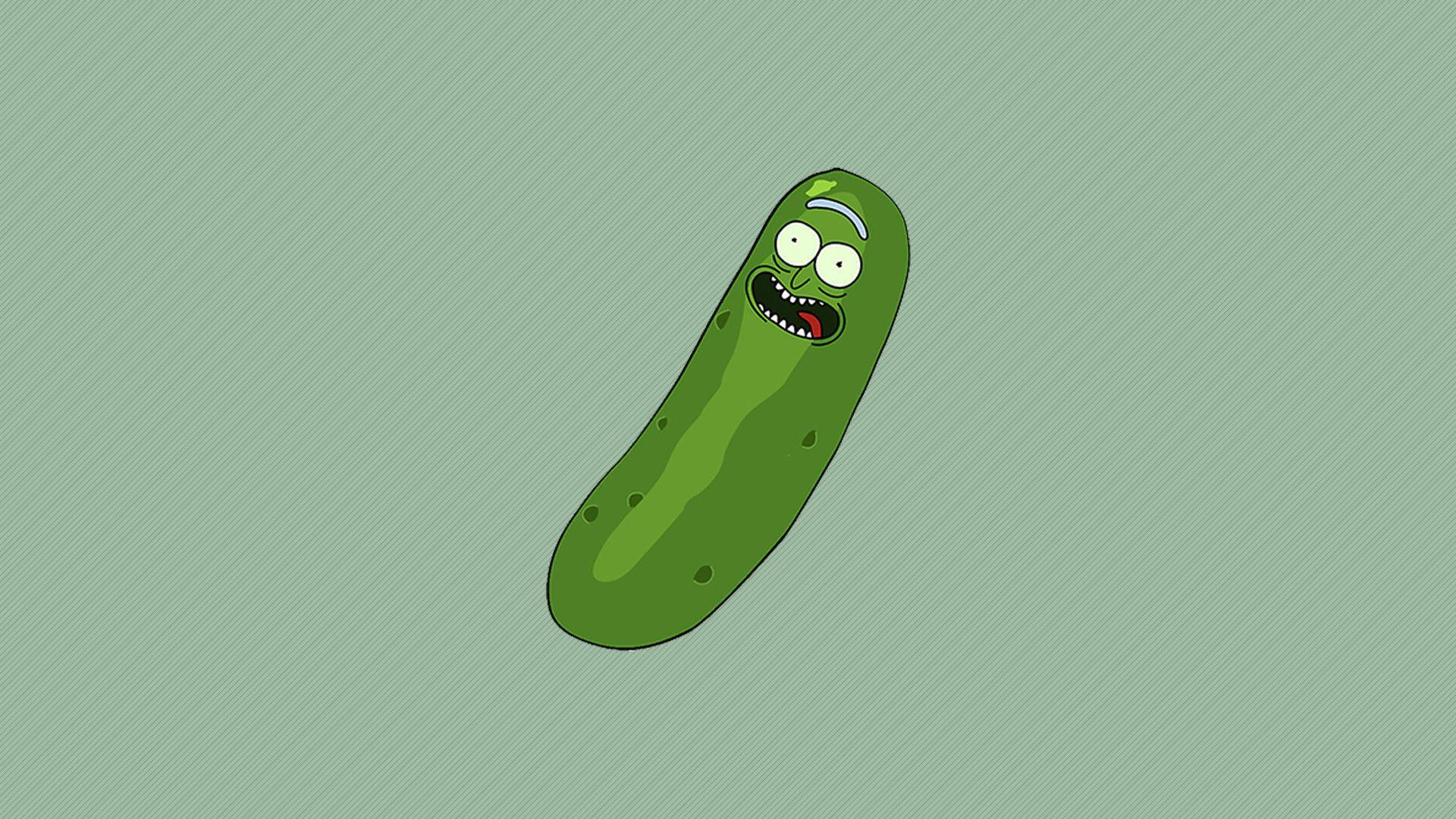 Download free Minimalist Pickle Rick Wallpaper - MrWallpaper.com