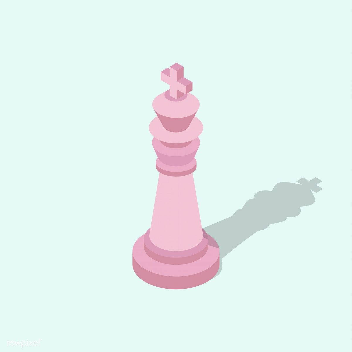 Minimalistic Pink Chess King Wallpaper