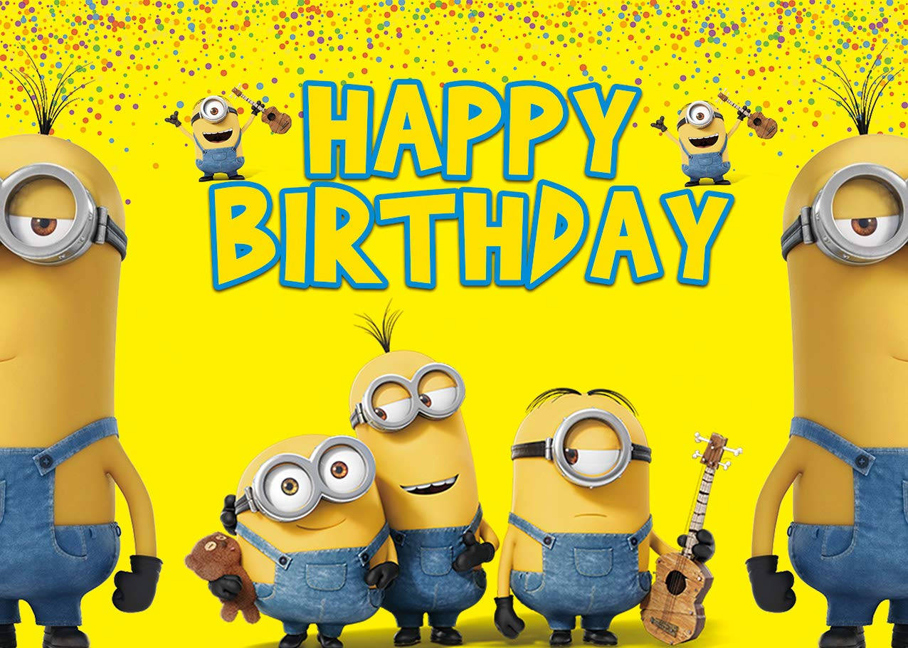 Minion Happy Birthday Background Wallpaper