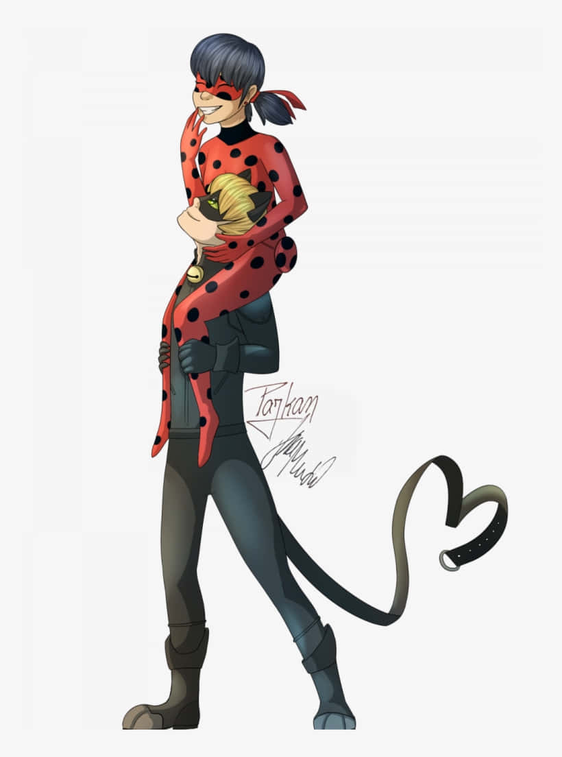 Miraculous Ladybug Adrien Looking Over Shoulder Wallpaper