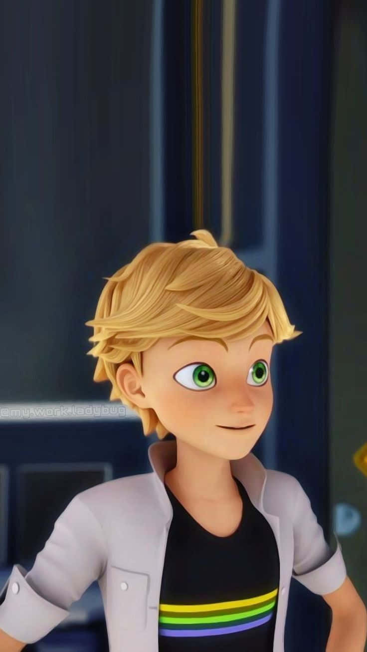 Miraculous Ladybug Adrien Turning Sideways Wallpaper