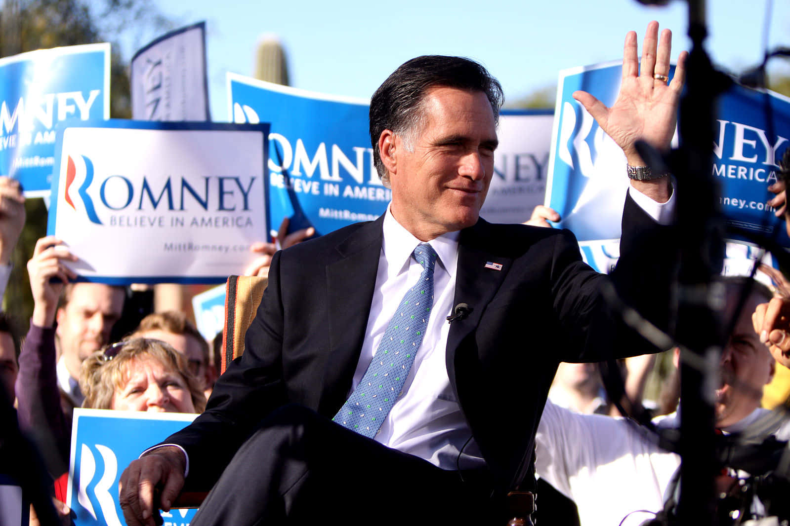 Mitt Romney Campaign Event Wallpaper