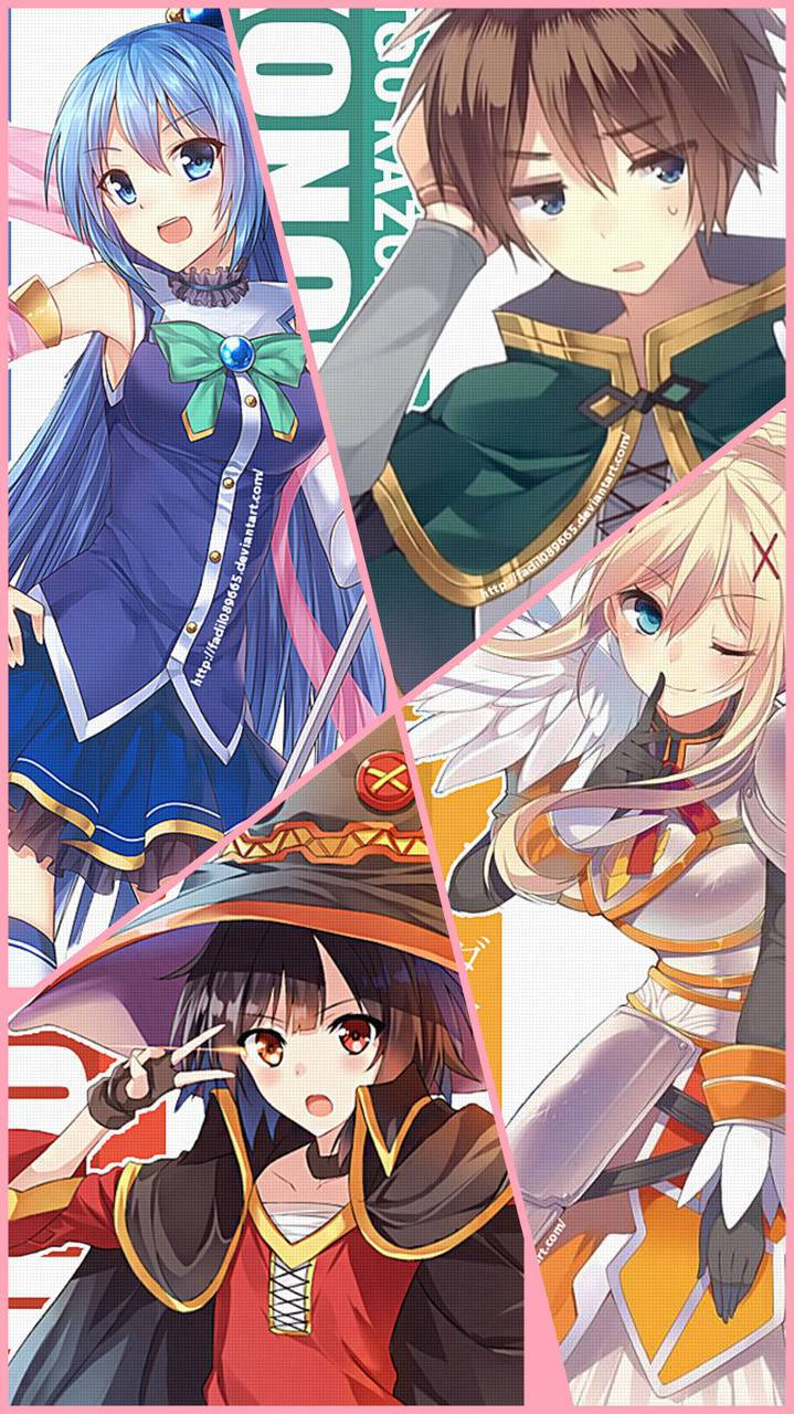 Mobile Collage Konosuba Wallpaper