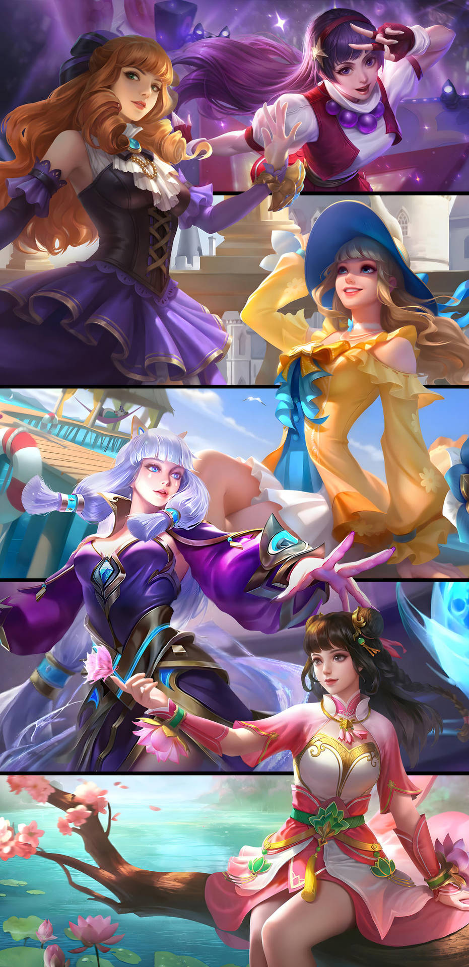 Download free Mobile Legends Guinevere Skins Collage Wallpaper -  MrWallpaper.com