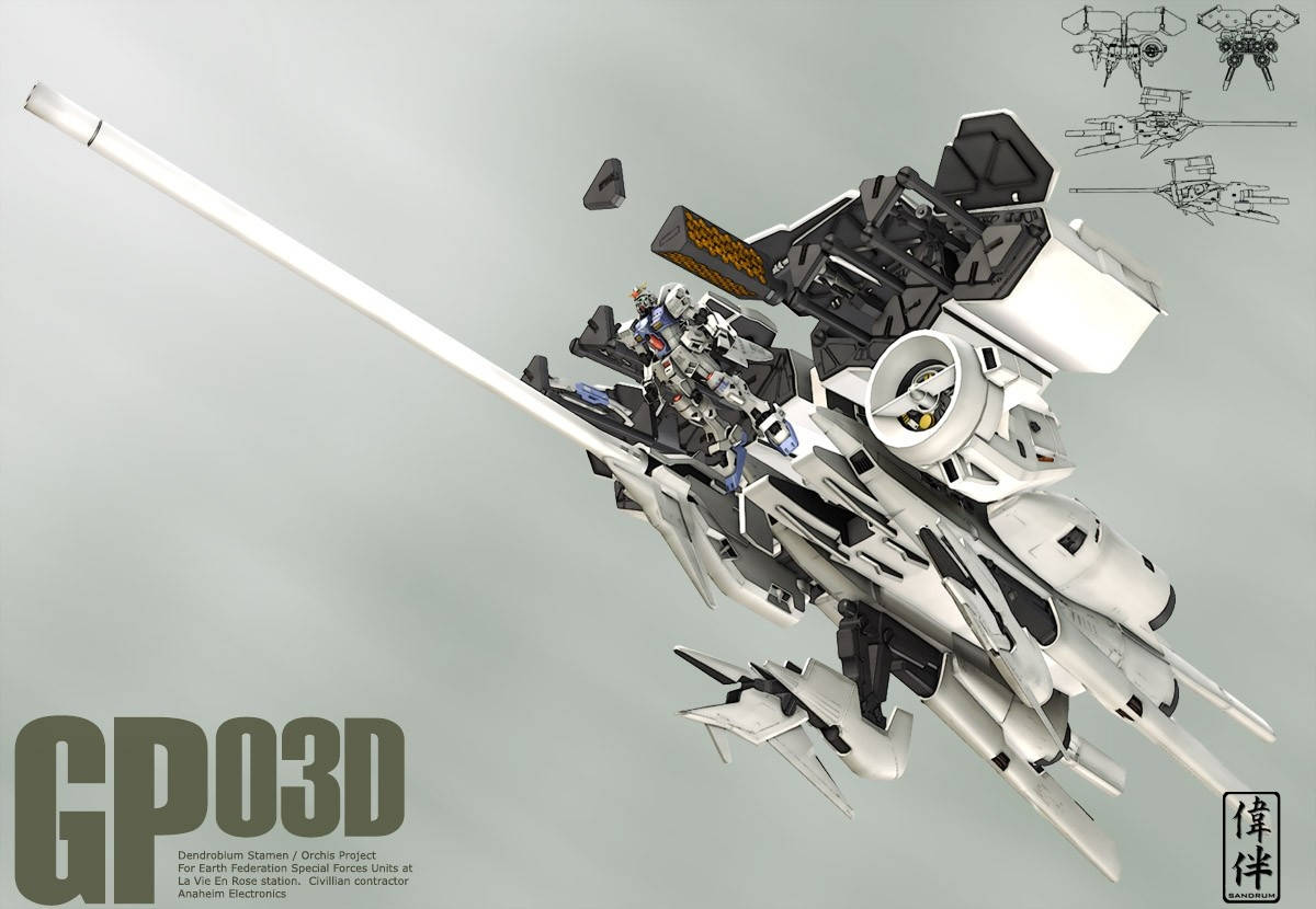 Mobile Suit Gundam White Gp03d Wallpaper