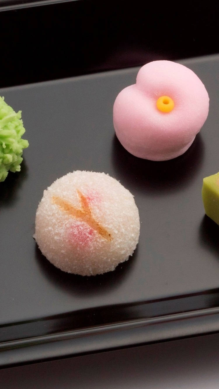 Mochi Dessert Platter Wallpaper