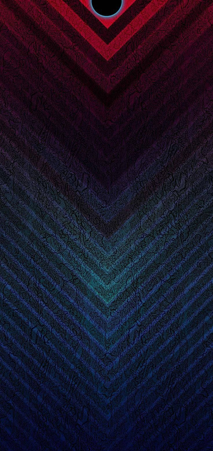 Modern Spectrum Displayed On Water Drop Notch Wallpaper