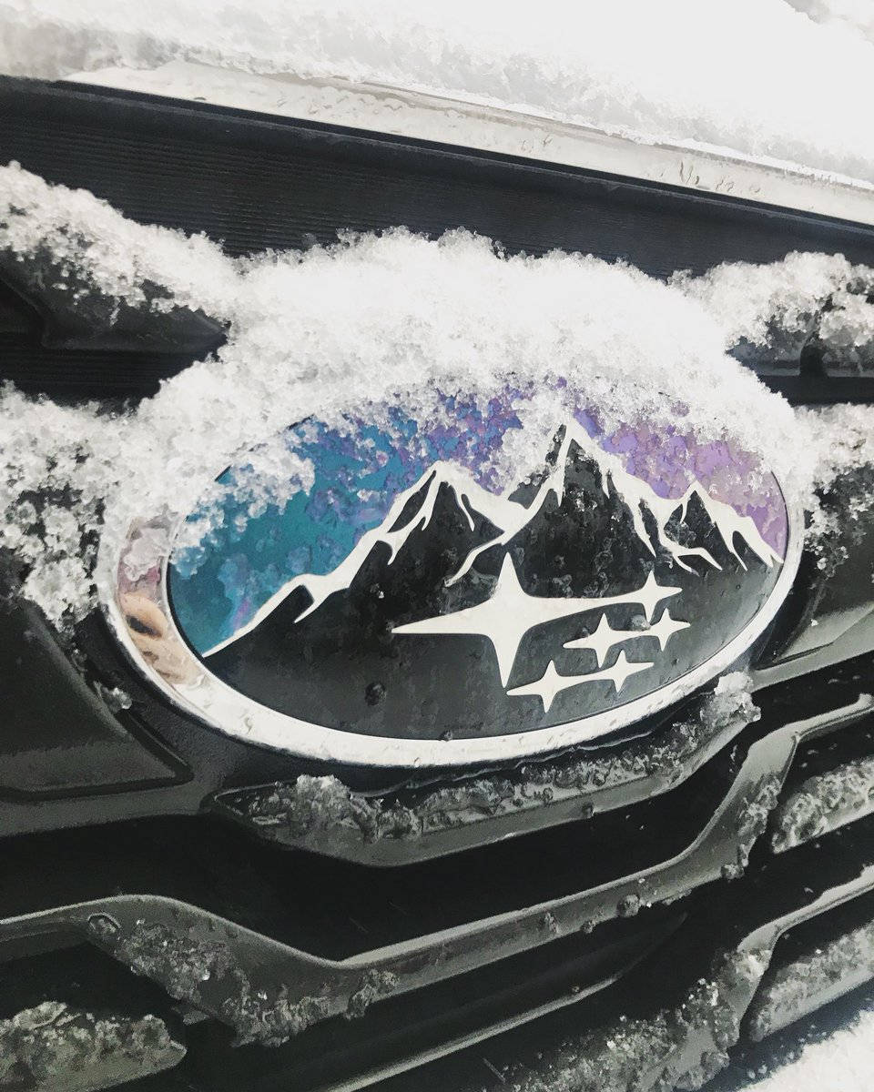 Modified Subaru Logo In Snow Wallpaper
