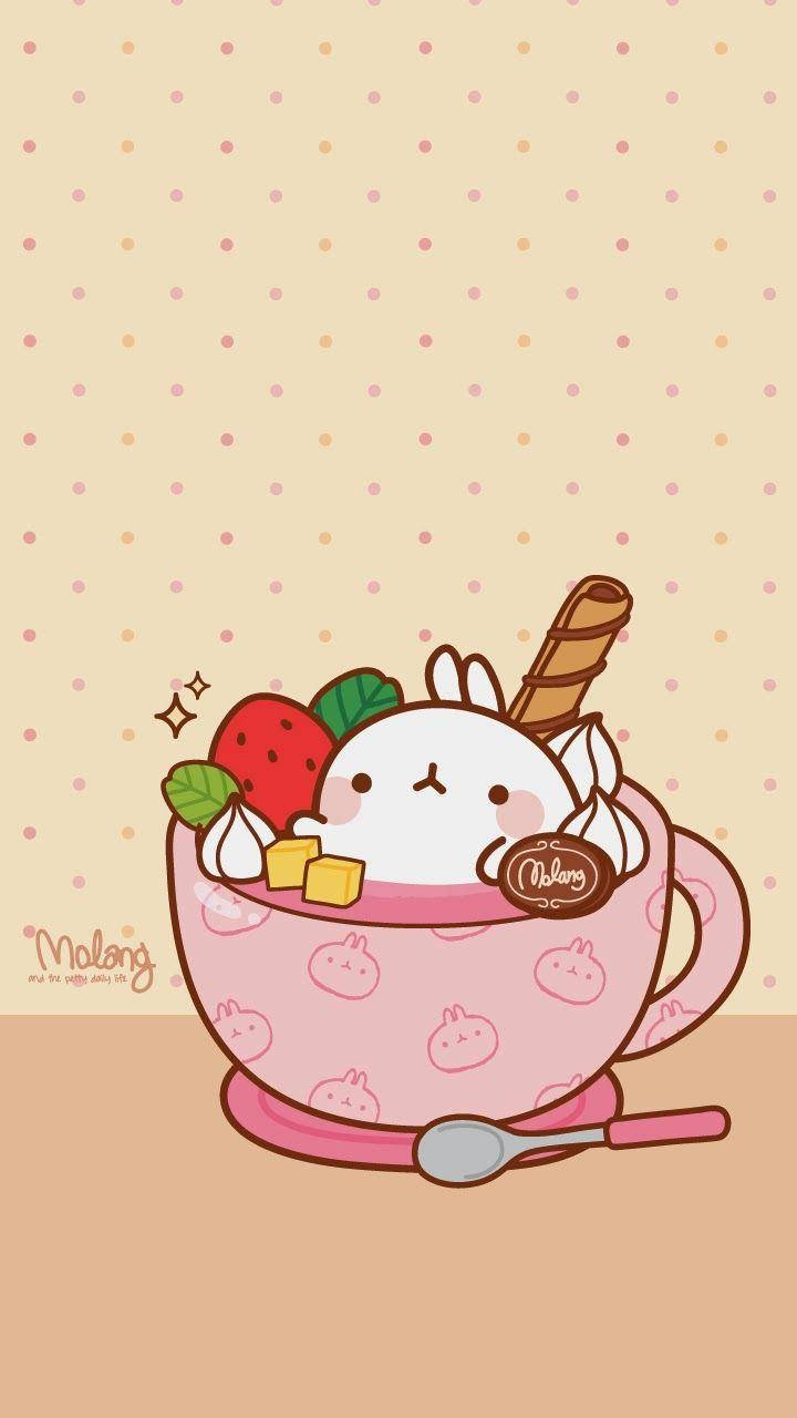 Molang In A Teacup Wallpaper