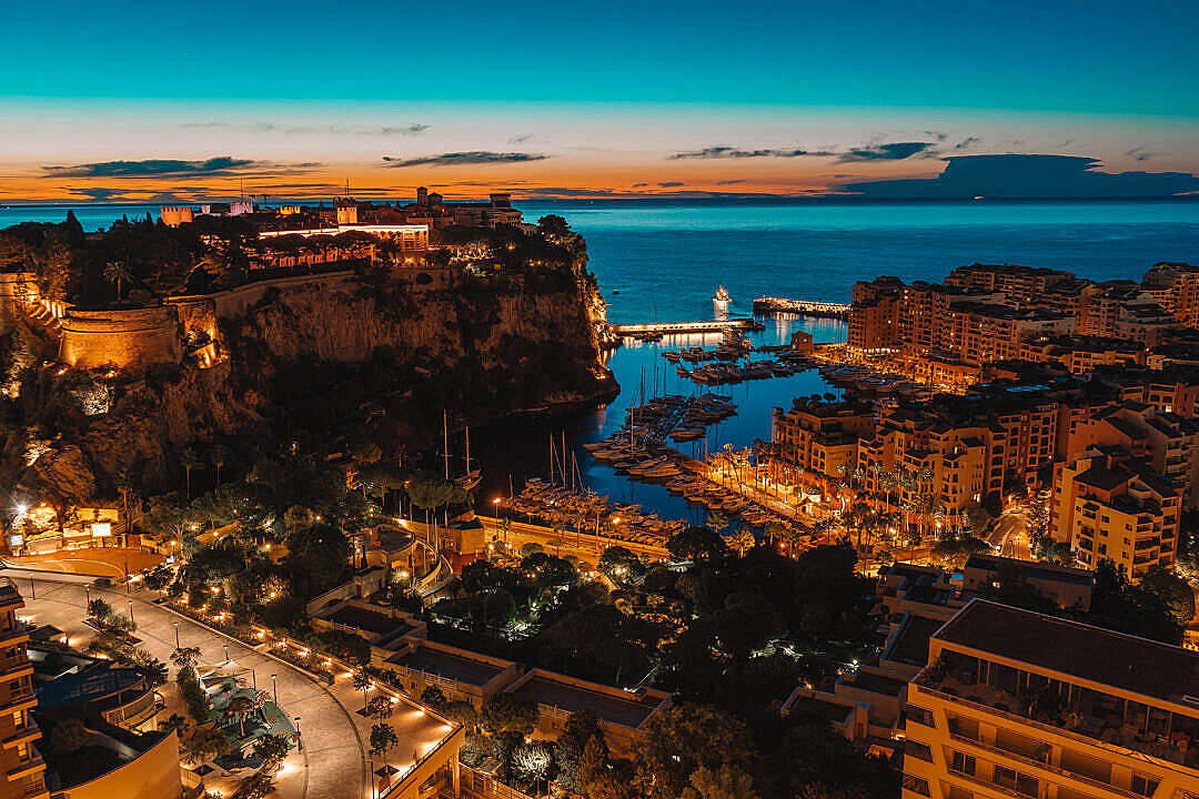 Monaco City Sunrise 4k Desktop Wallpaper