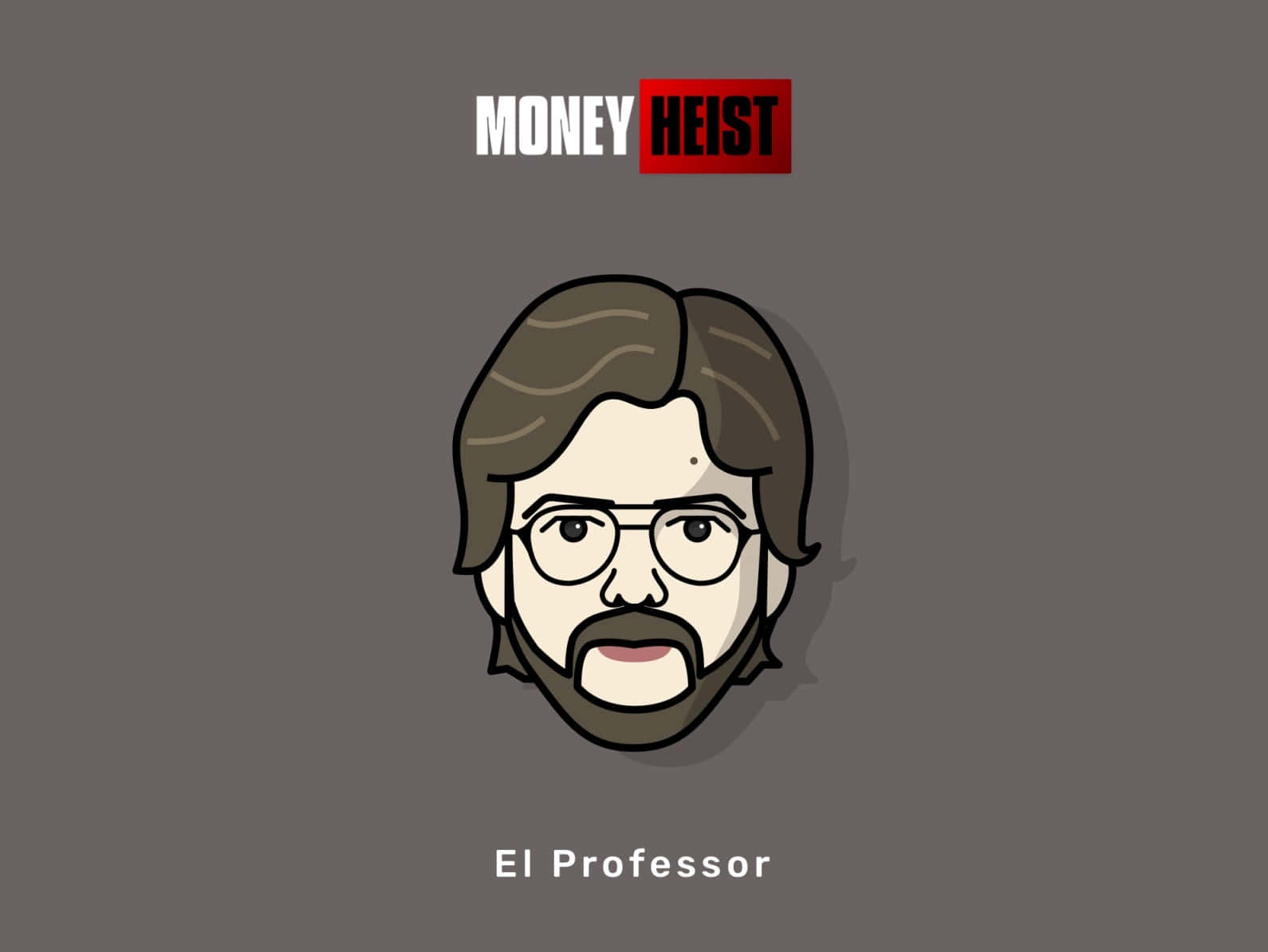 Money Heist Professor Poster Wallpaper