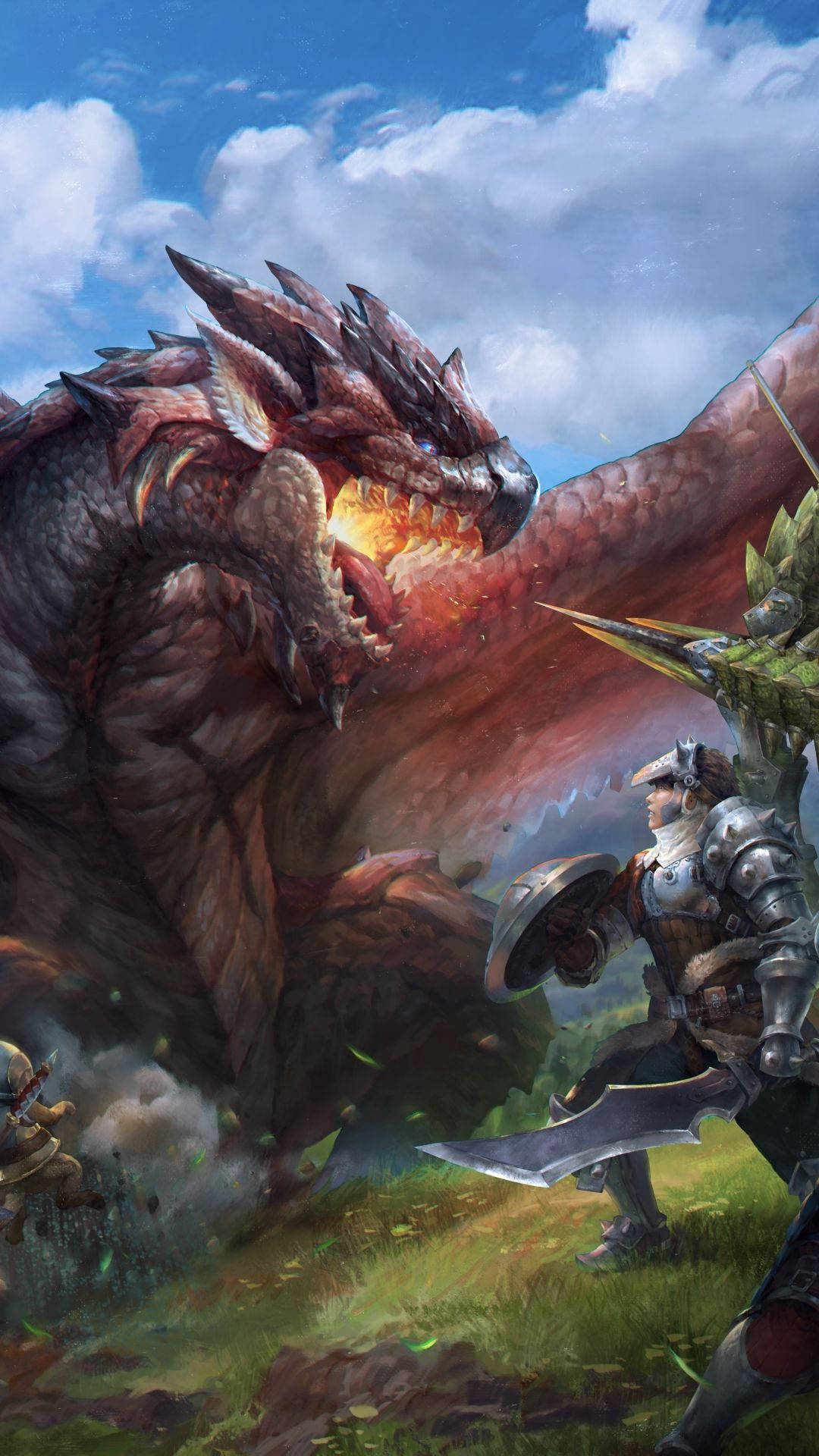 Download free Monster Hunter Iphone Red Dragon Wallpaper - MrWallpaper.com