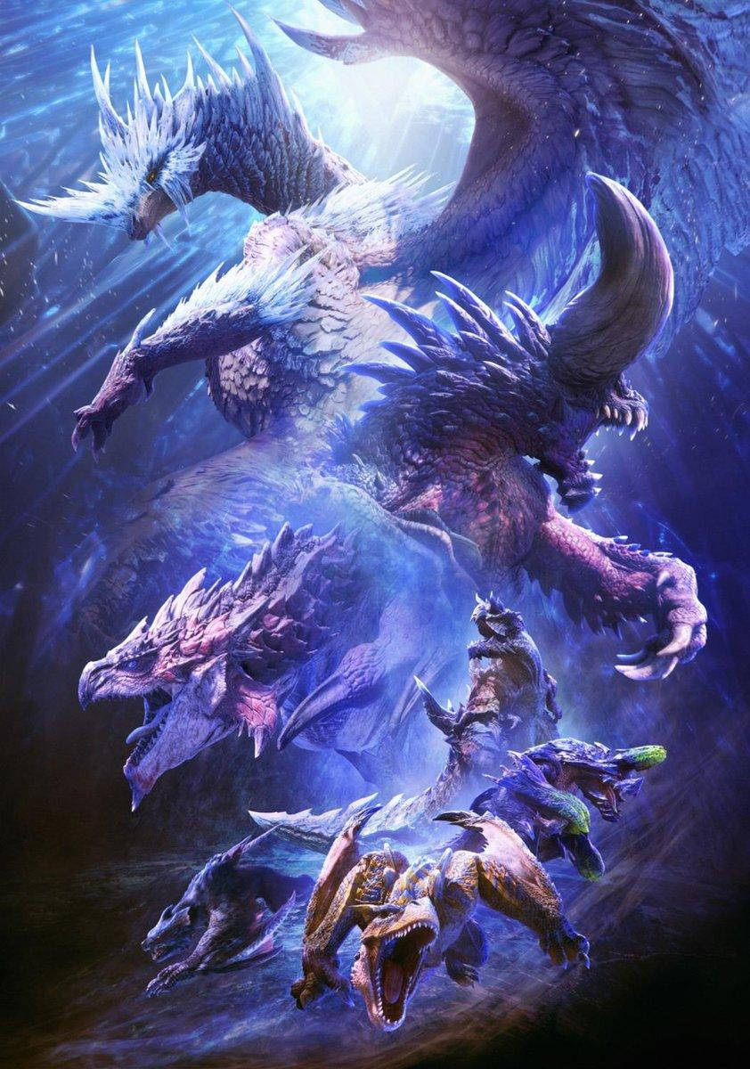 Monster Hunter Iphone Winged Ice Dragon Wallpaper