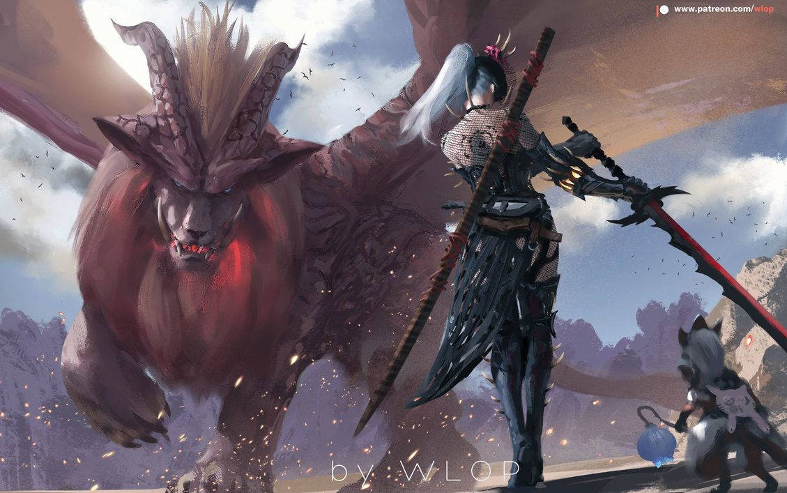 Monster Hunter Teostra In Battle Wallpaper